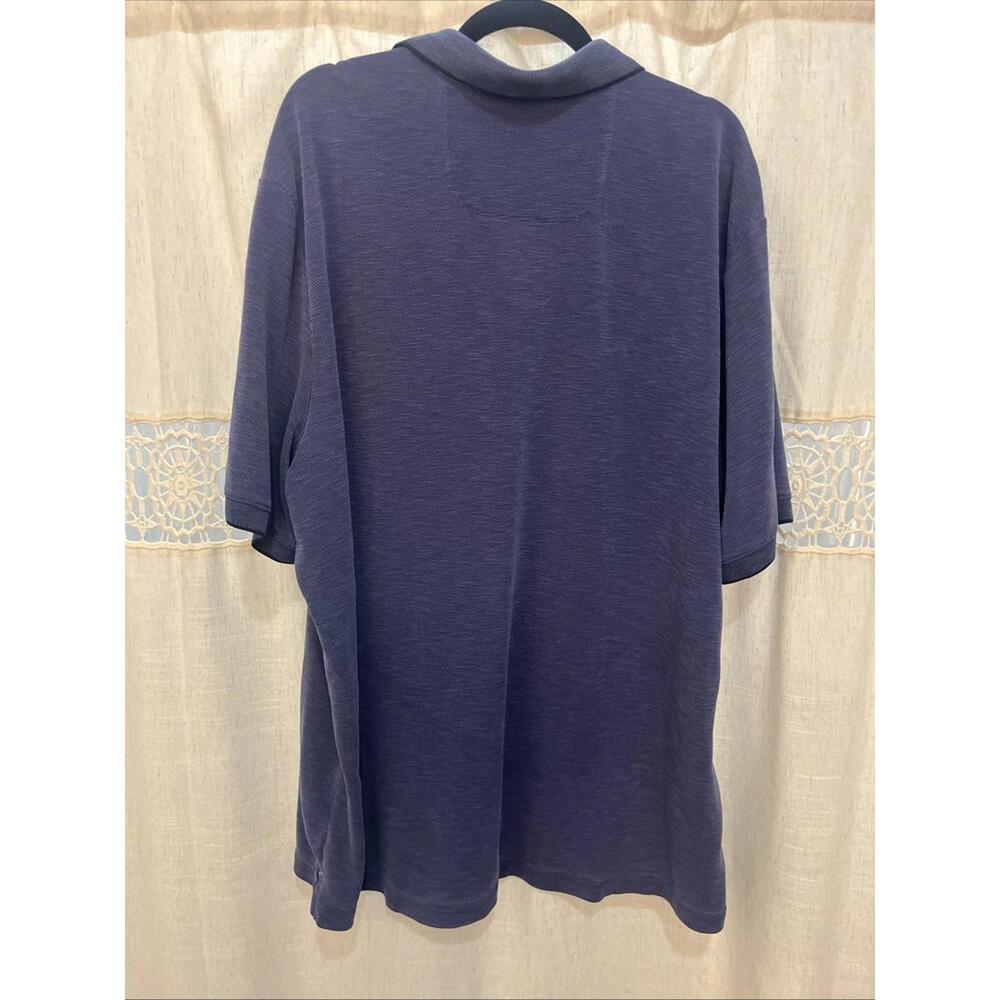 Tommy Bahama Islandzone Men's 3XLT Tall Navy Blue Short Sleeve Polo Shirt - Picture 6 of 6